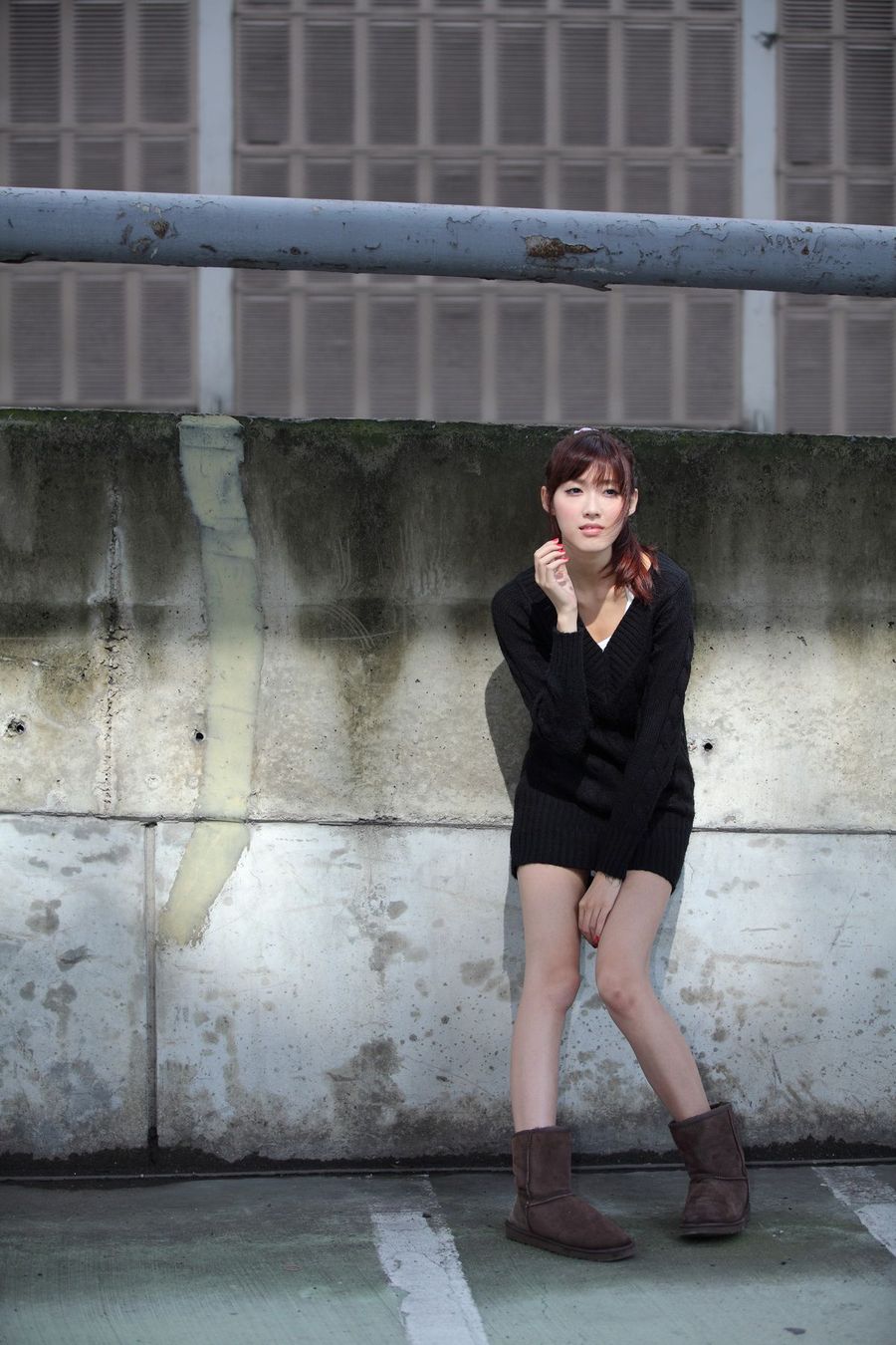 台湾模特Kila晶晶/金允乔 - 清纯面容街拍系列户外合集