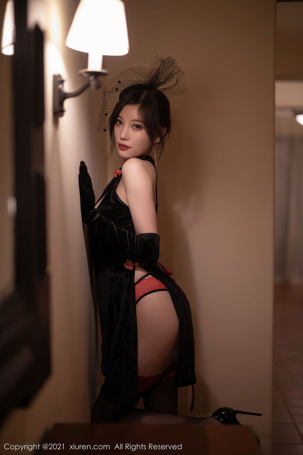 性感女神杨晨晨sugar - 古典韵味黑色贵妇系列写真