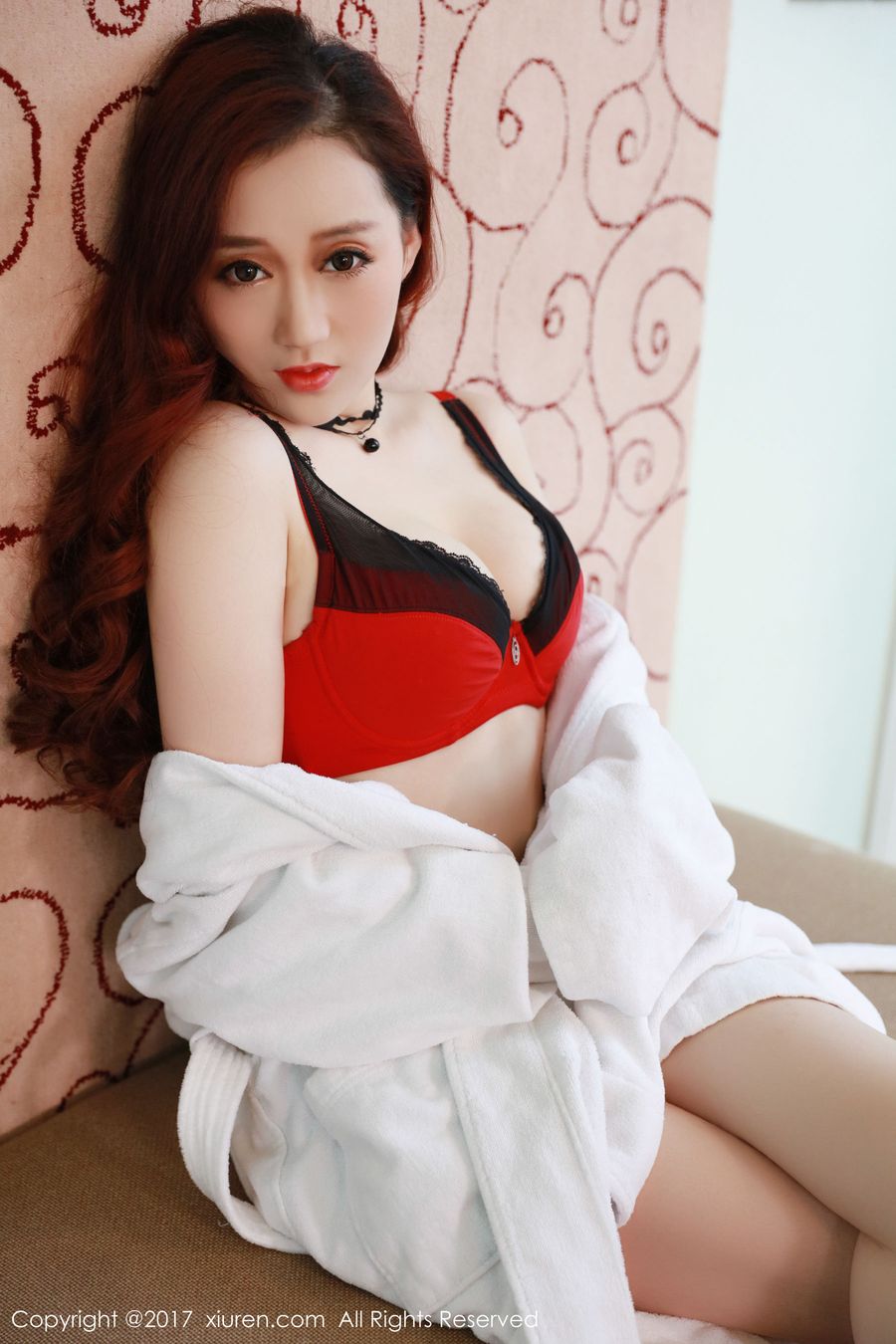 美女模特叶梦轩 - 蕾丝内衣+野性豹纹性感写真