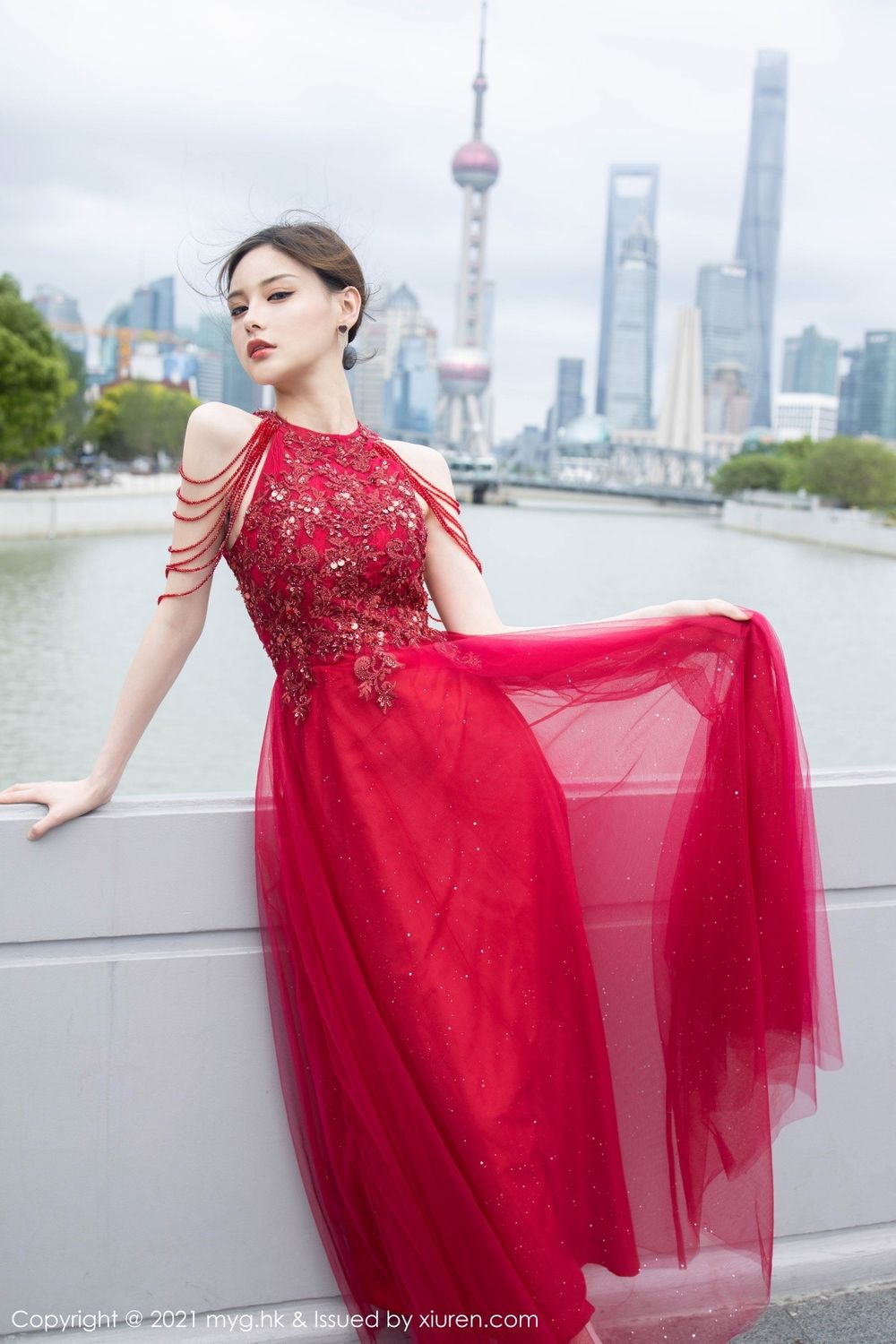 美女模特小夕juju - 性感长裙+内衣系列江浙沪旅拍