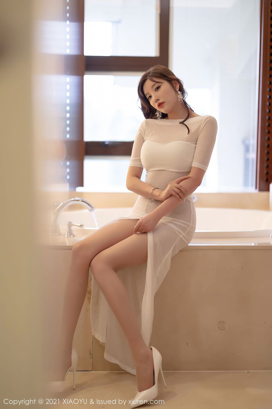 性感女神杨晨晨sugar - 白色长裙厦门西双版纳旅拍