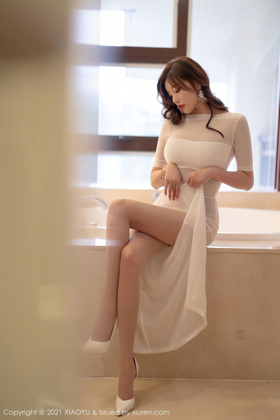 性感女神杨晨晨sugar - 白色长裙厦门西双版纳旅拍