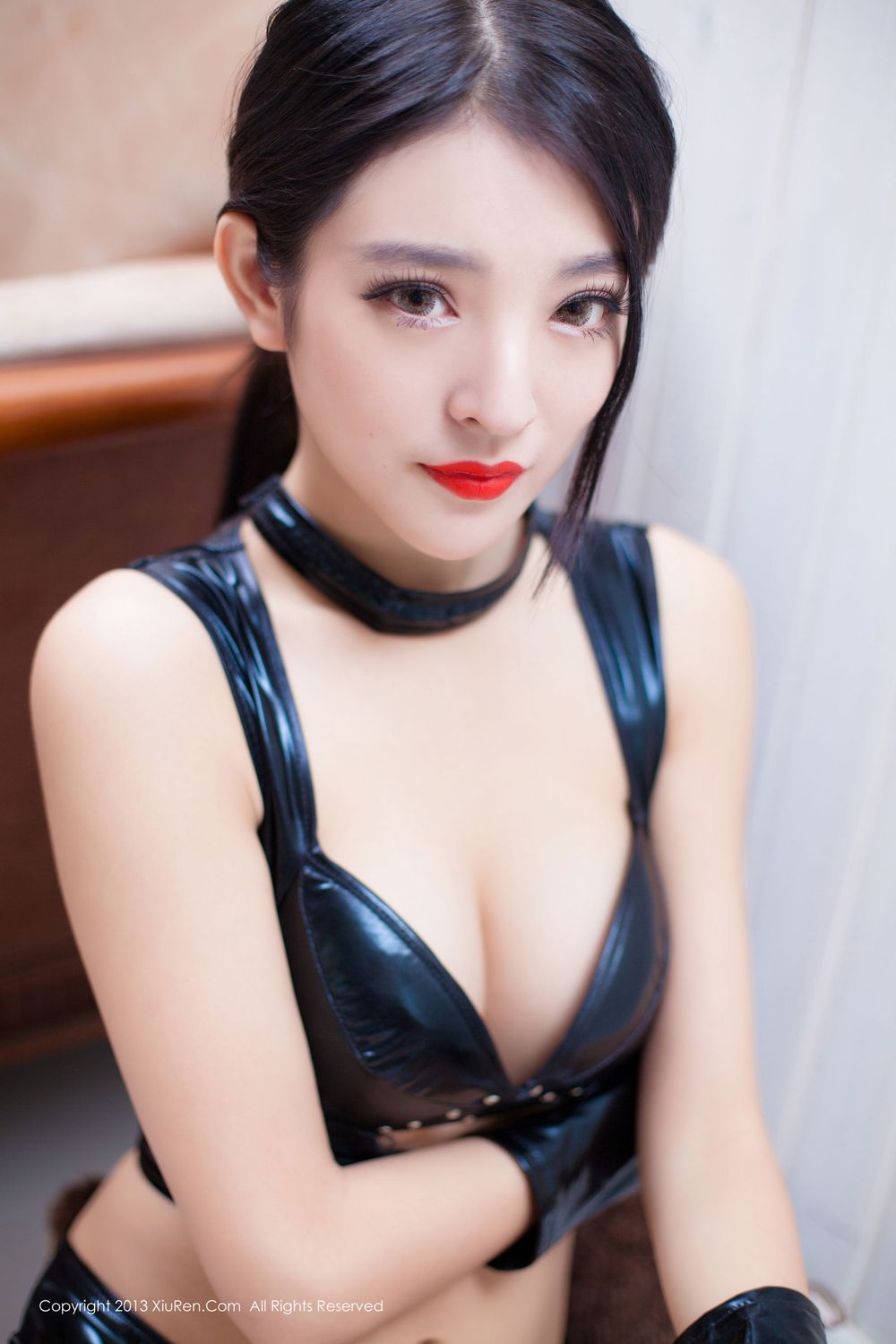 百变女神陈大榕 - 圣诞服饰+厨娘+双马尾性感写真