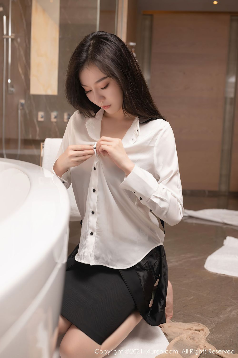 美女模特安然Maleah - 房务经理职场OL主题写真
