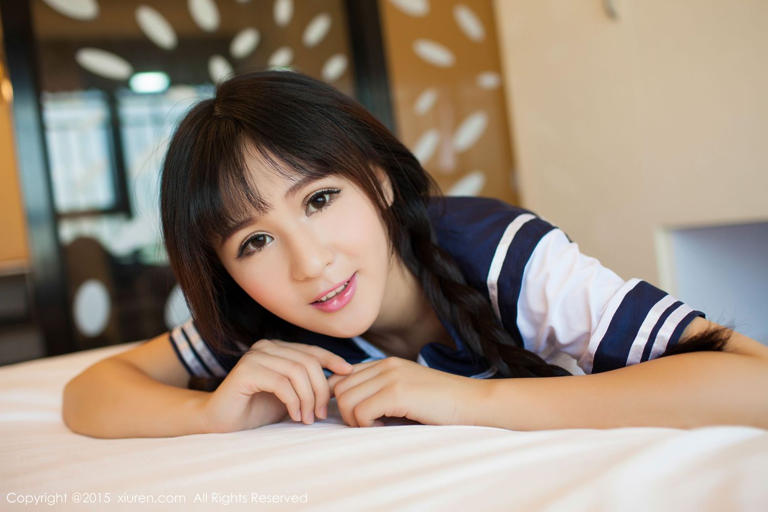 美女模特唐雨辰TYC - 水手校服+热裤系列性感写真