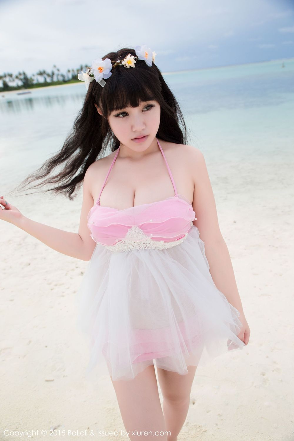 美女模特Barbie可儿 - 海边和沙滩篇马尔代夫旅拍