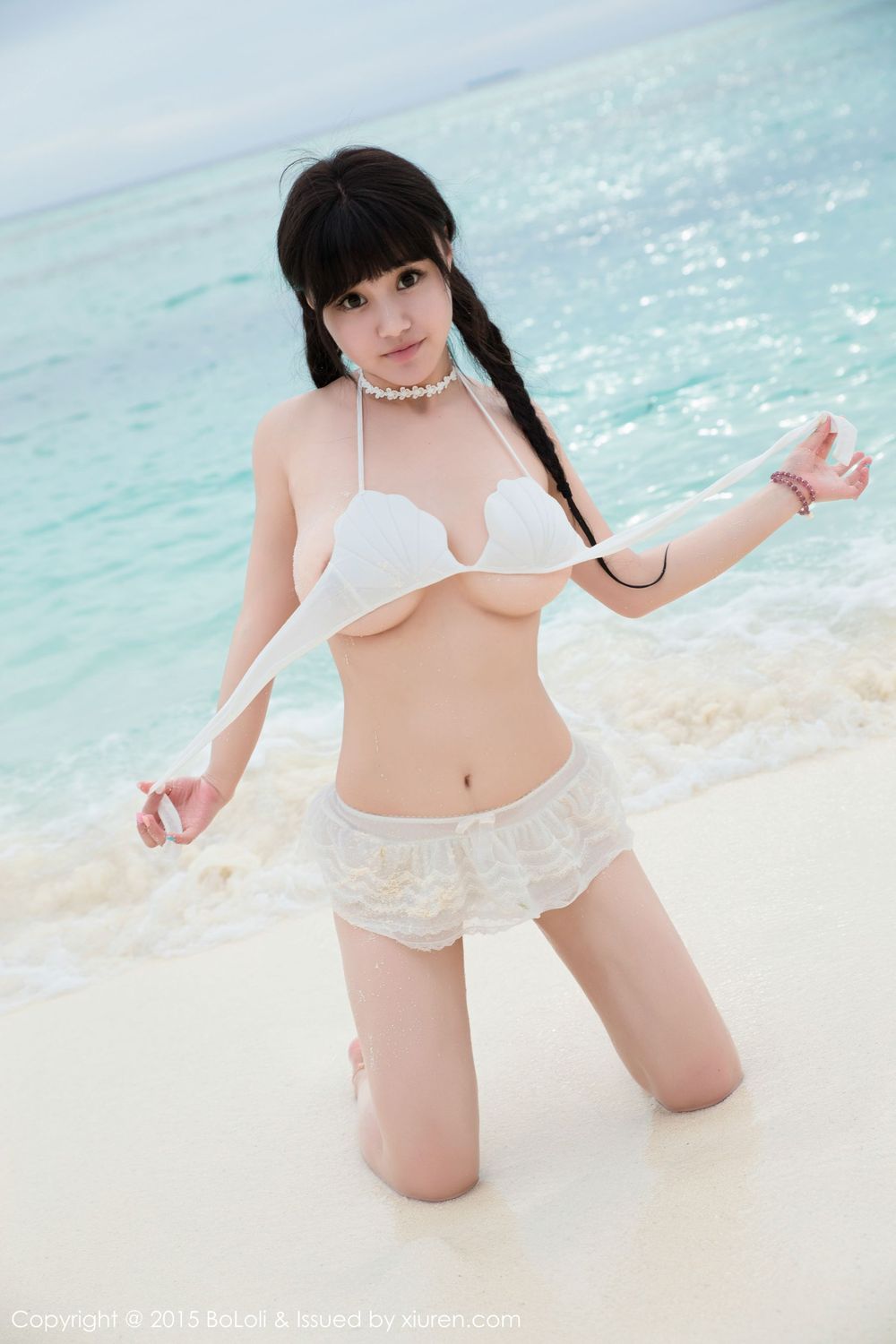 美女模特Barbie可儿 - 海边和沙滩篇马尔代夫旅拍