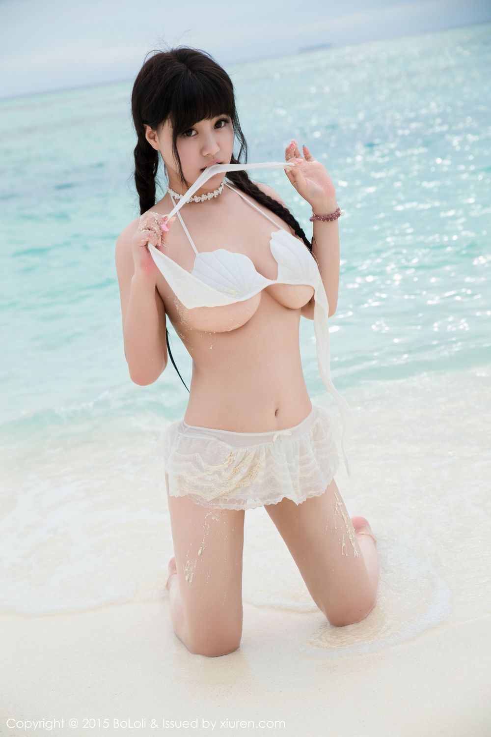 美女模特Barbie可儿 - 海边和沙滩篇马尔代夫旅拍
