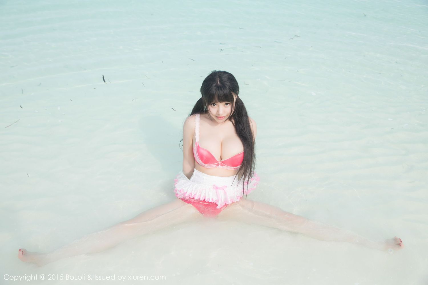 新人嫩模Barbie可儿 - 双马尾+比基尼马尔代夫旅拍