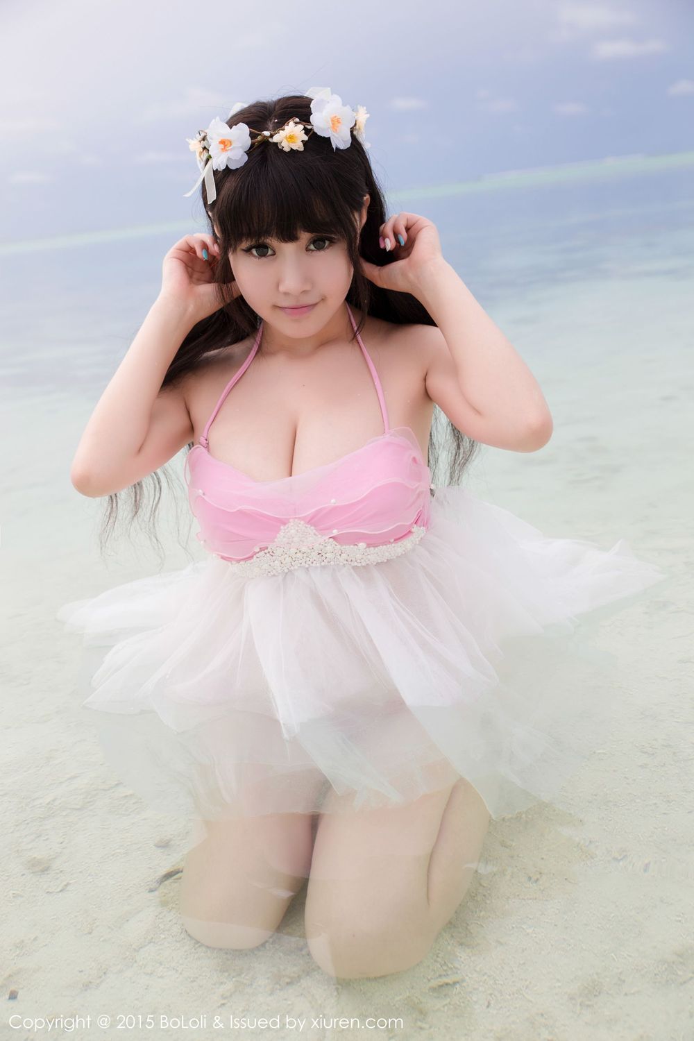 美女模特Barbie可儿 - 海边和沙滩篇马尔代夫旅拍