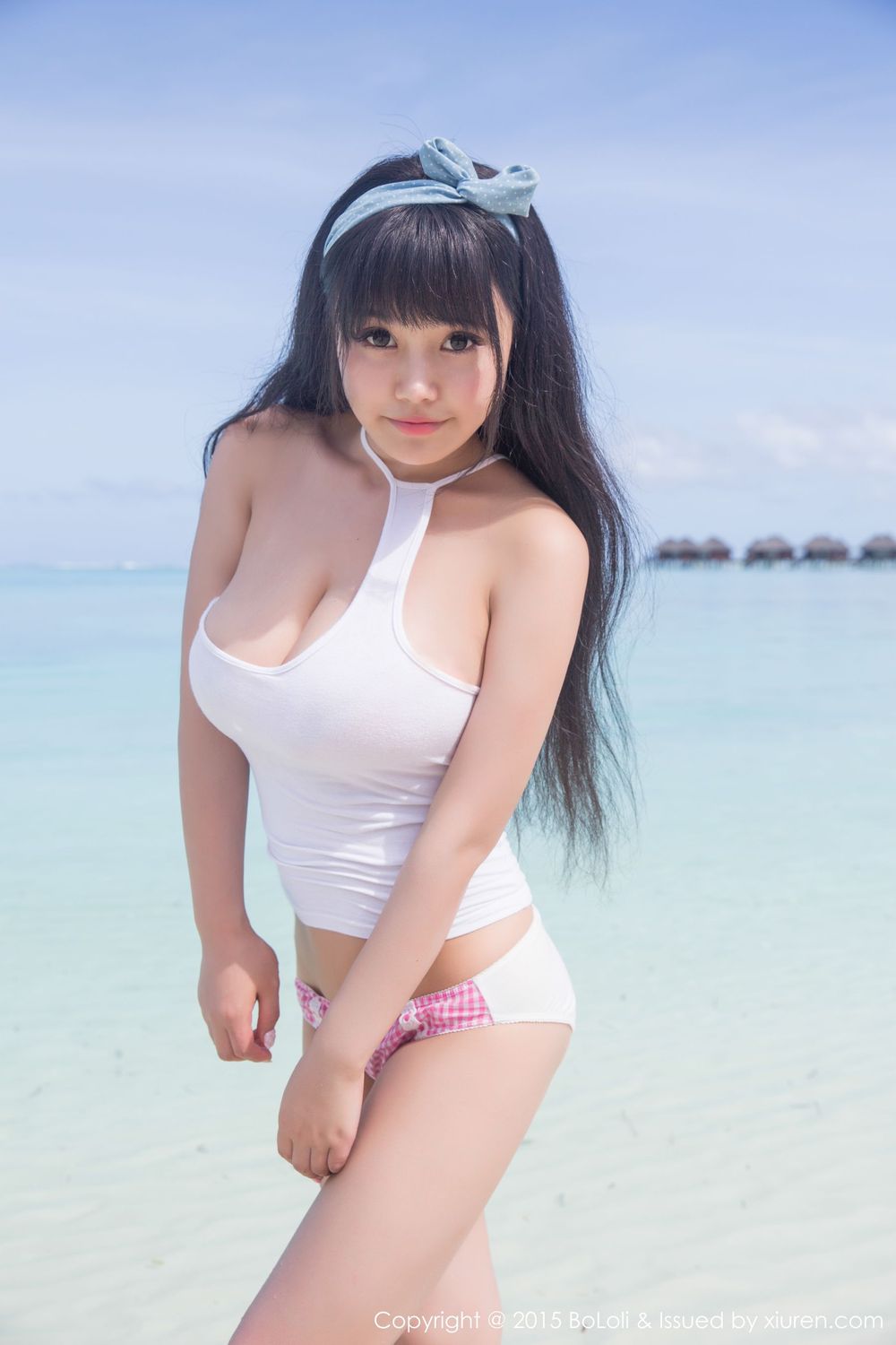 新人嫩模Barbie可儿 - 双马尾+比基尼马尔代夫旅拍