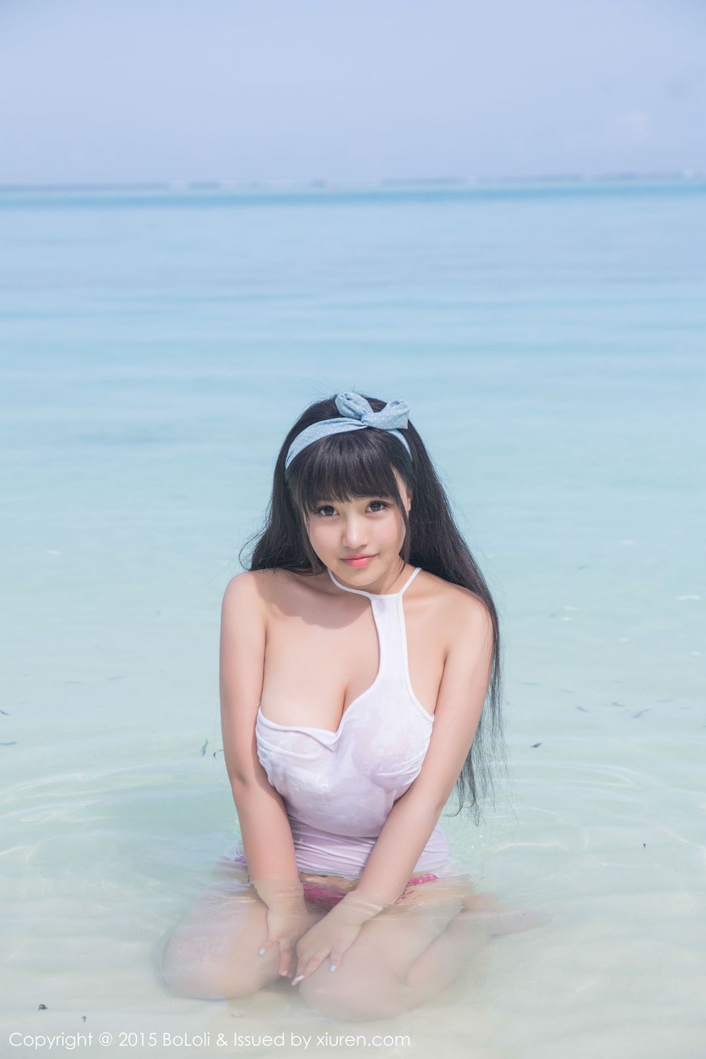 新人嫩模Barbie可儿 - 双马尾+比基尼马尔代夫旅拍