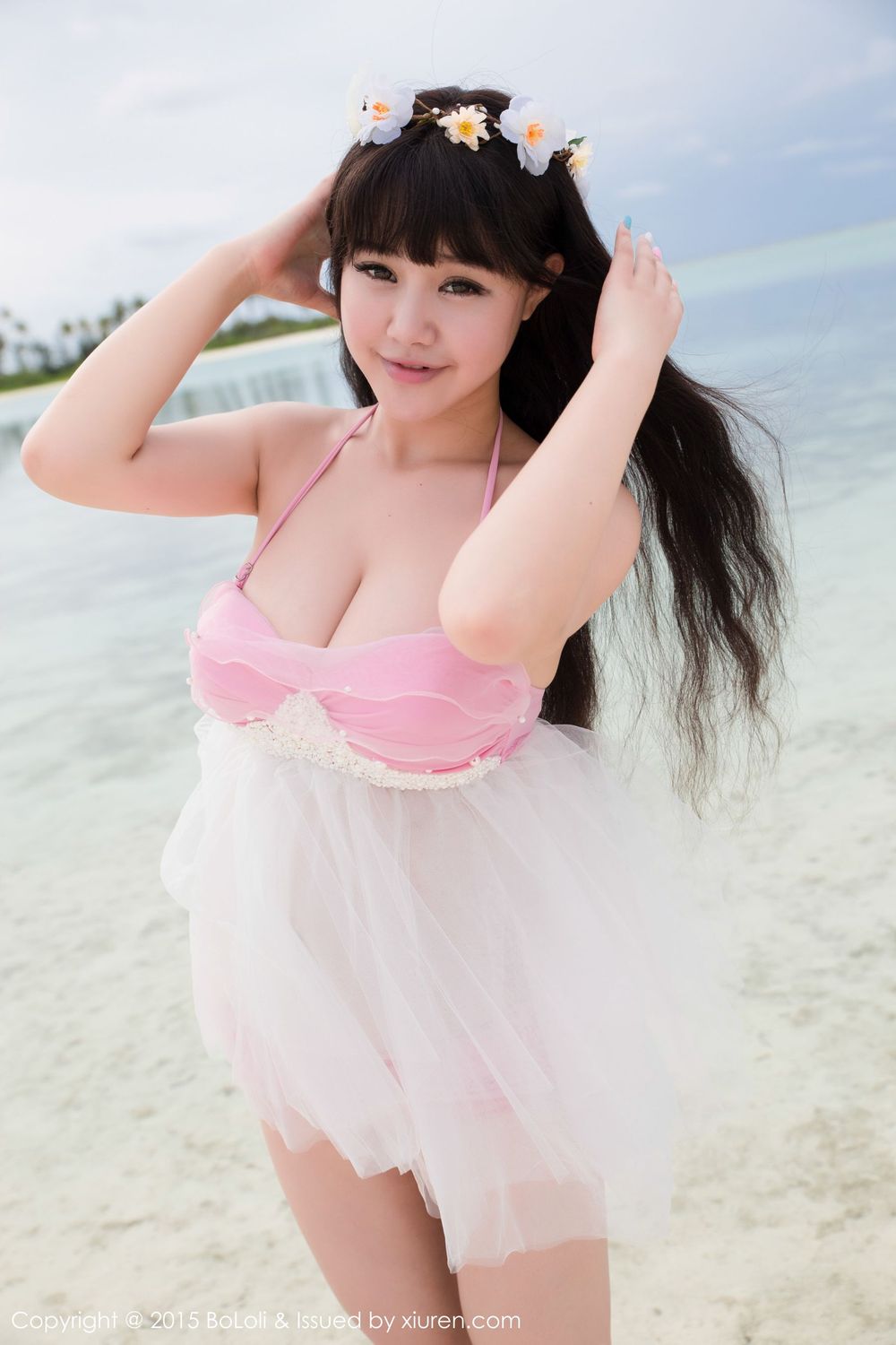 美女模特Barbie可儿 - 海边和沙滩篇马尔代夫旅拍
