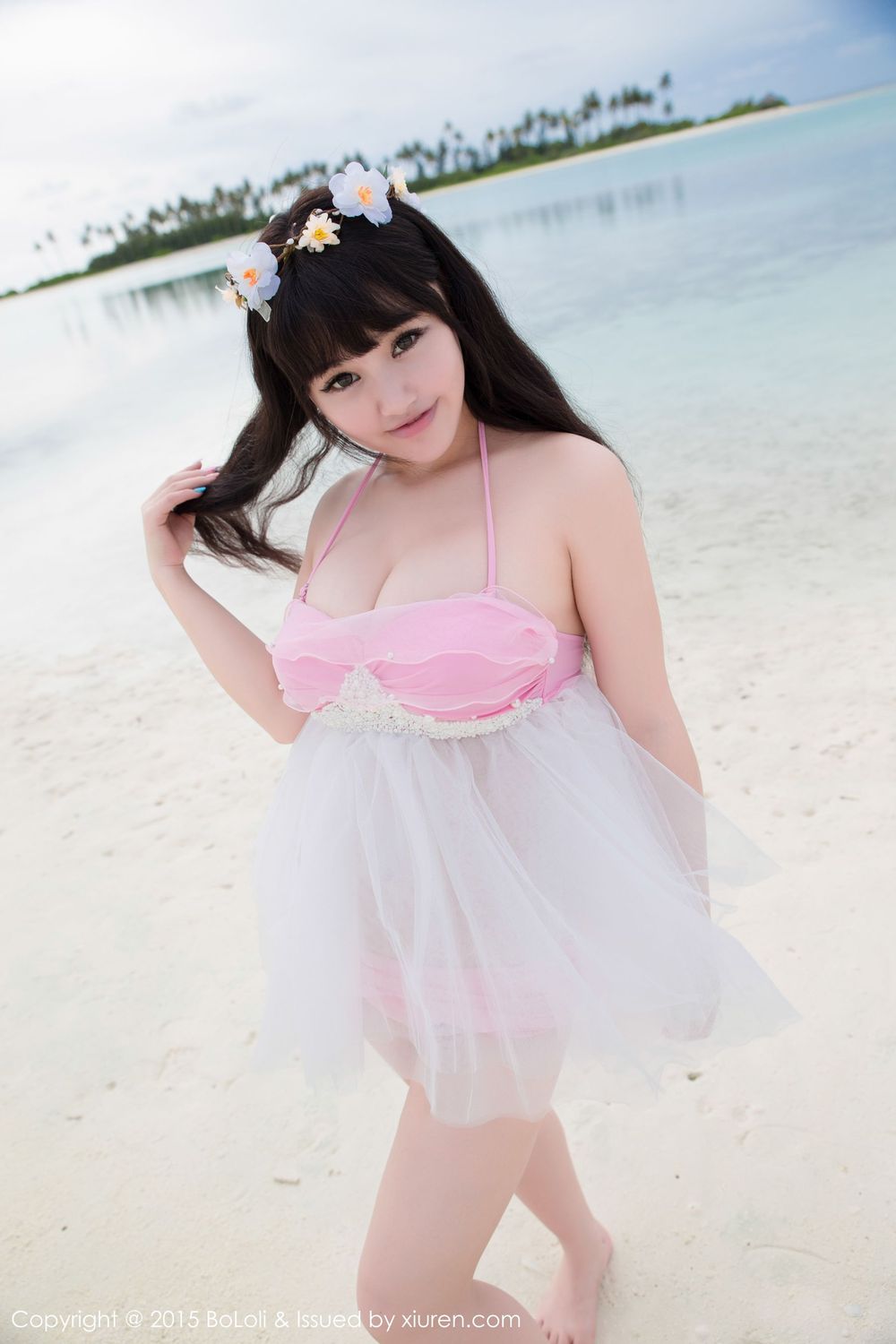 美女模特Barbie可儿 - 海边和沙滩篇马尔代夫旅拍