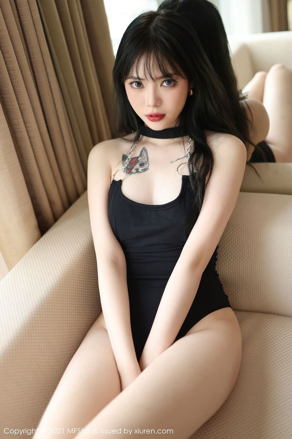 新人模特Arude薇薇 - 黑色死库水系列妩媚套图