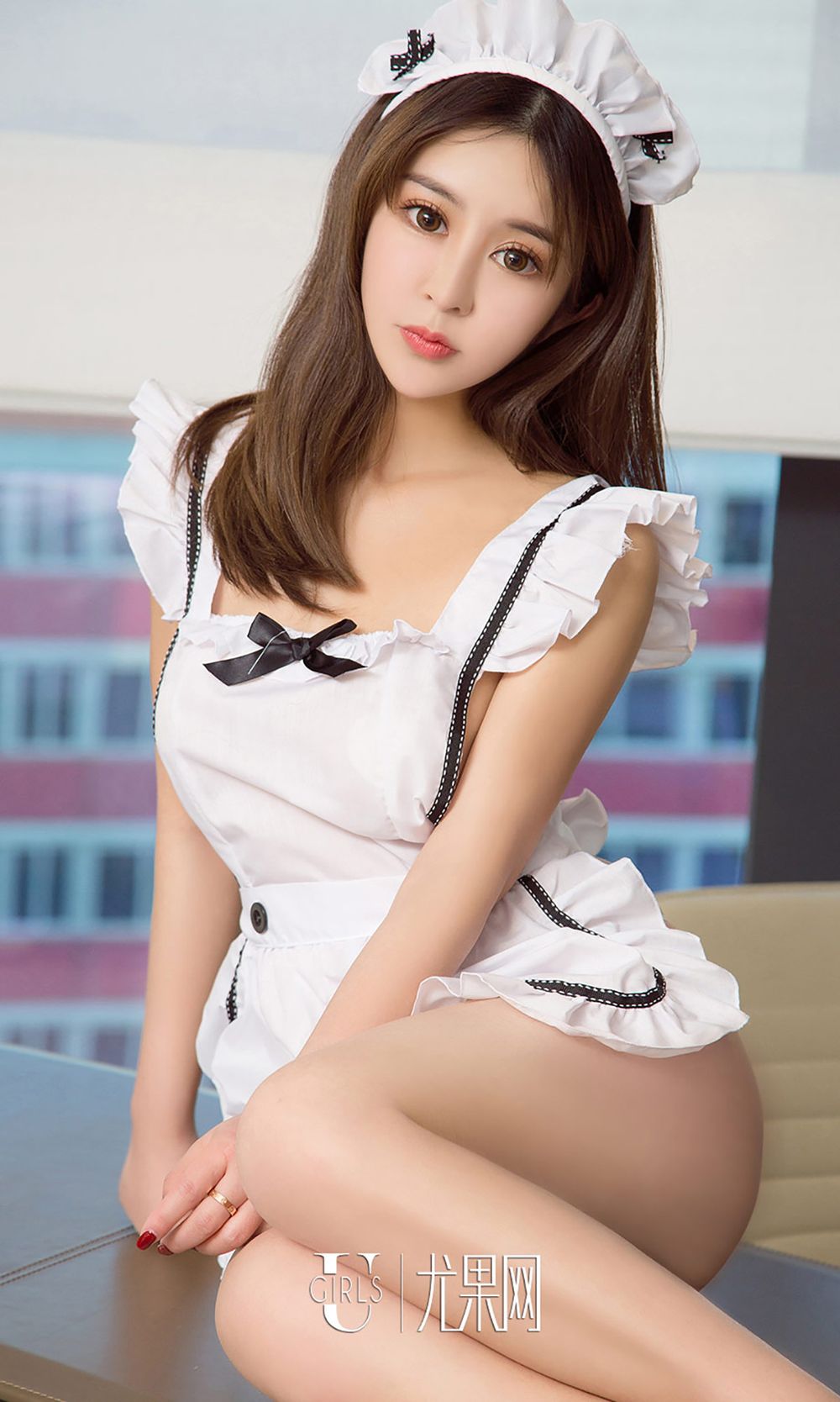 性感嫩模尤柔美 - 居家女仆装+水手服系列写真