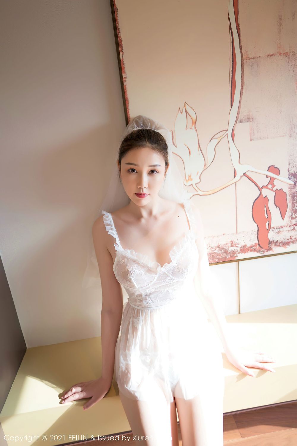 美女模特芊澄 - 三点式内衣与双马尾唯美套图
