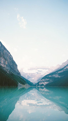 清幽环境清澈迷人湖水风景手机壁纸