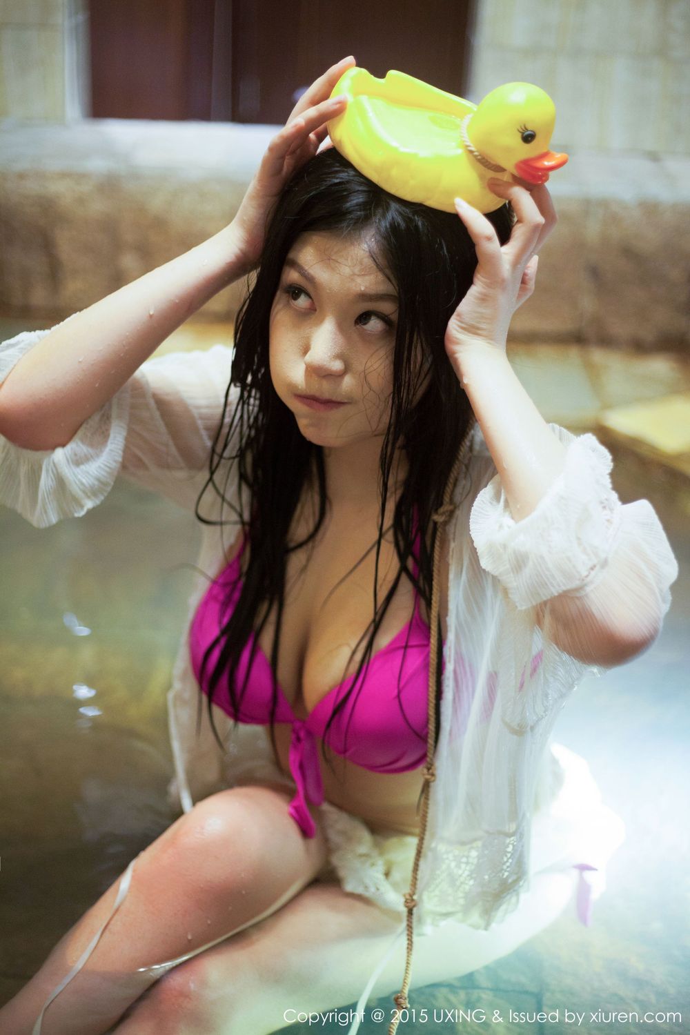 新人模特莲漪lenne - 比基尼湿身诱惑系列写真