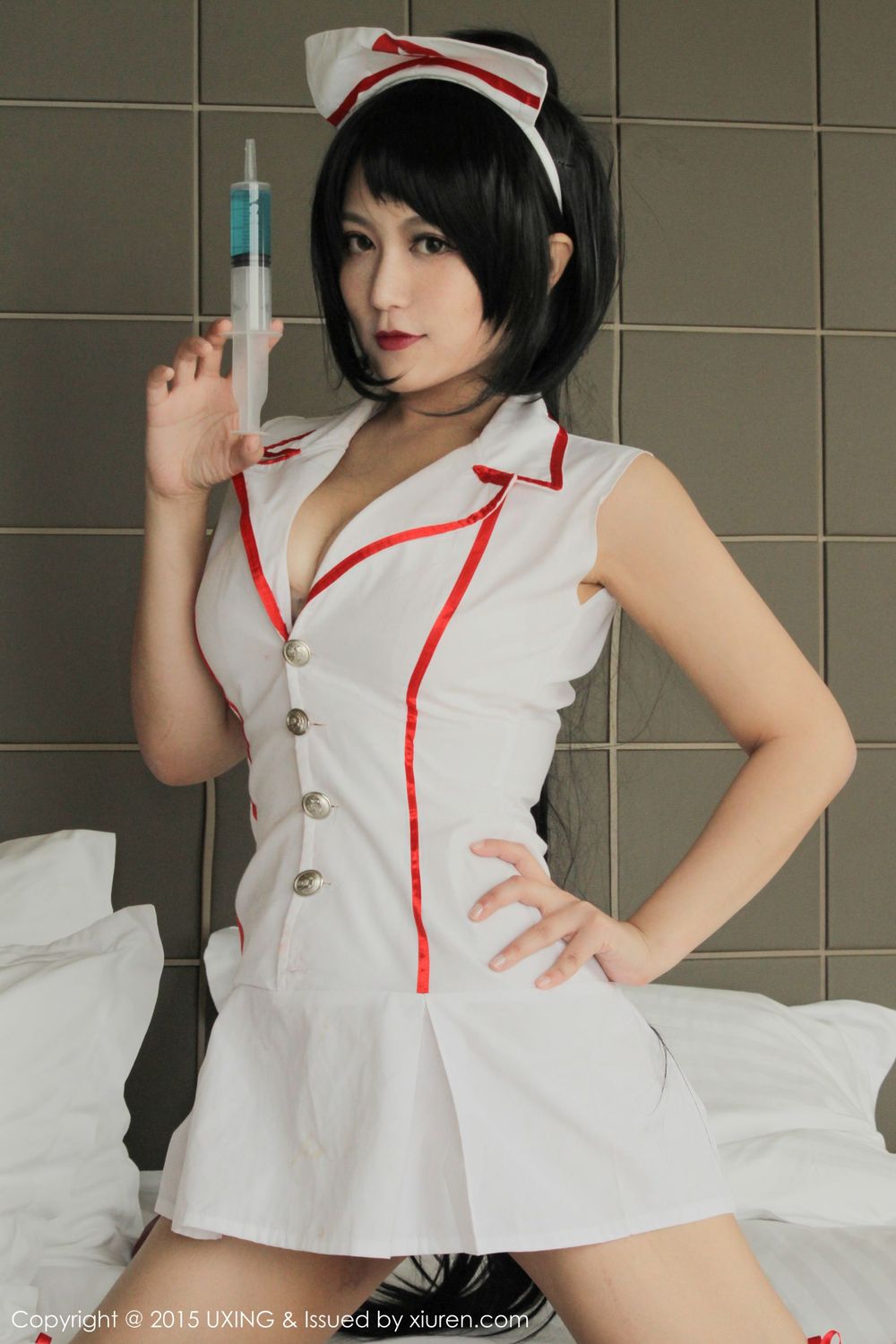 美女模特莲漪lenne - 护士装+丝袜制服系列写真