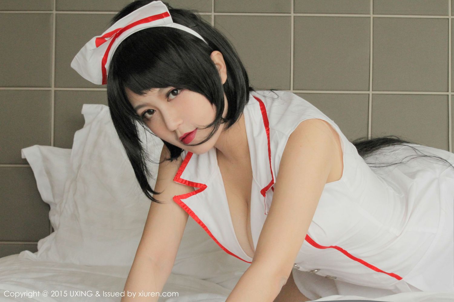 美女模特莲漪lenne - 护士装+丝袜制服系列写真