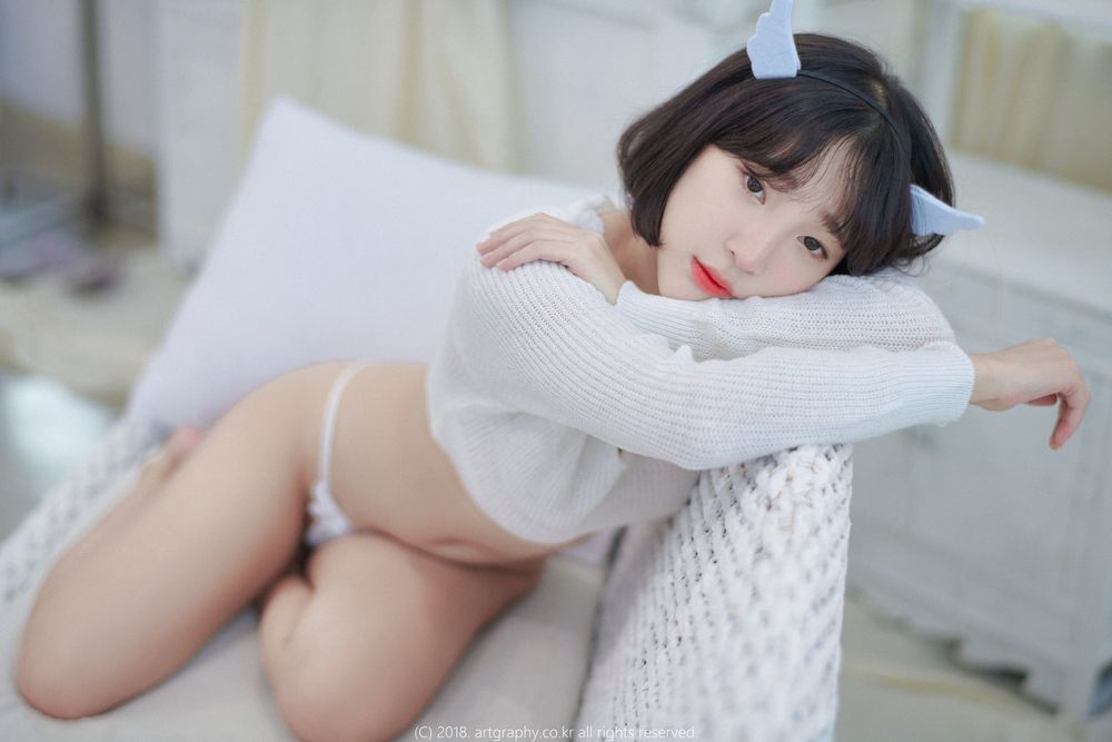 美女模特姜仁卿 - 白猫少女+奶牛尤物系列写真