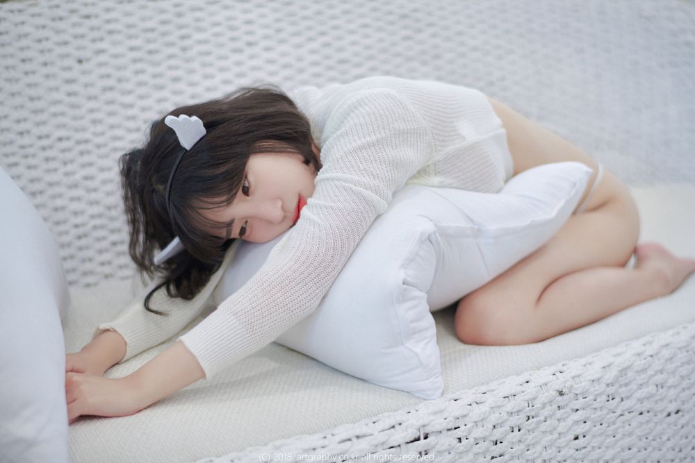 美女模特姜仁卿 - 白猫少女+奶牛尤物系列写真