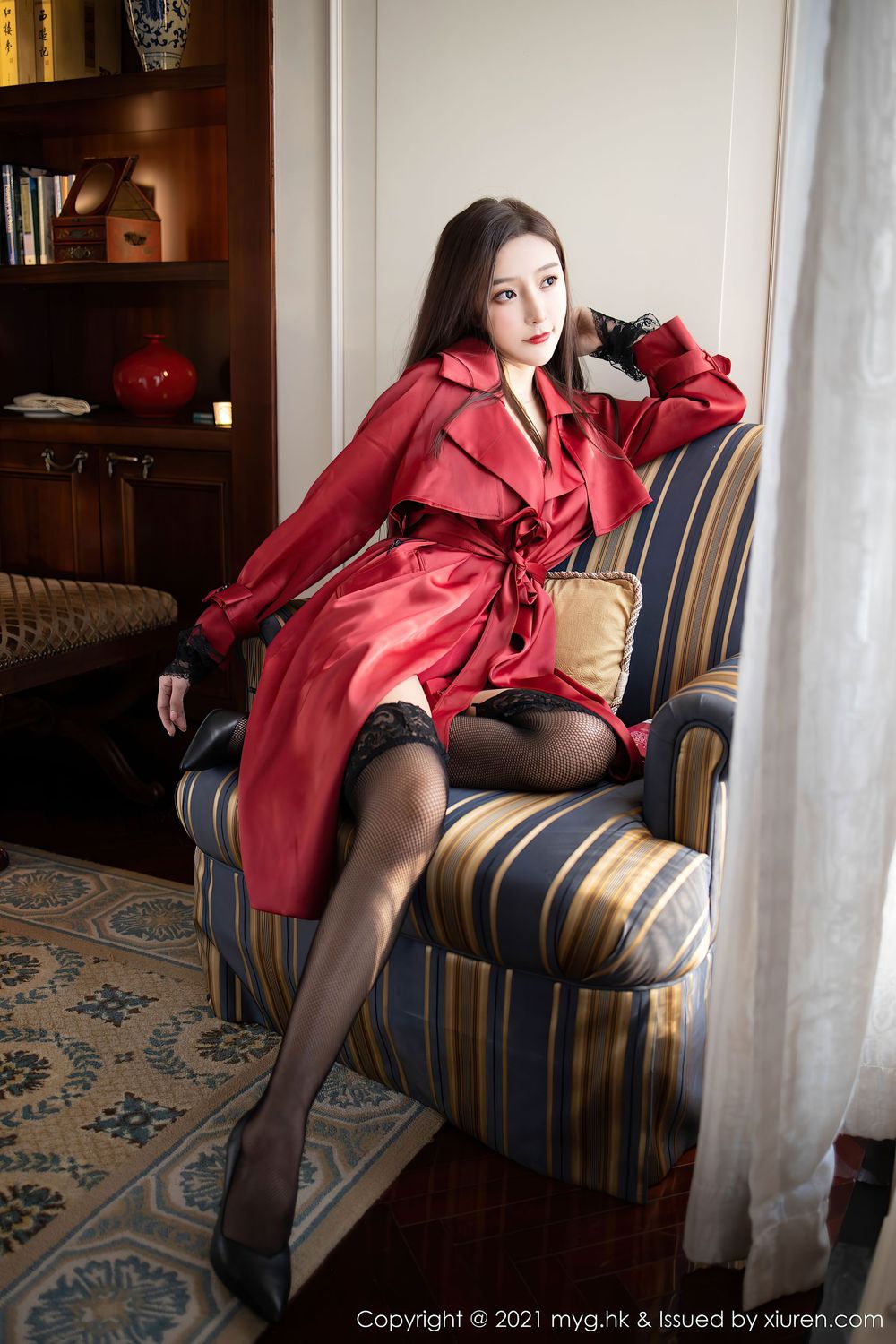 性感女神王馨瑶yanni - 皮衣与蕾丝网袜魅惑写真