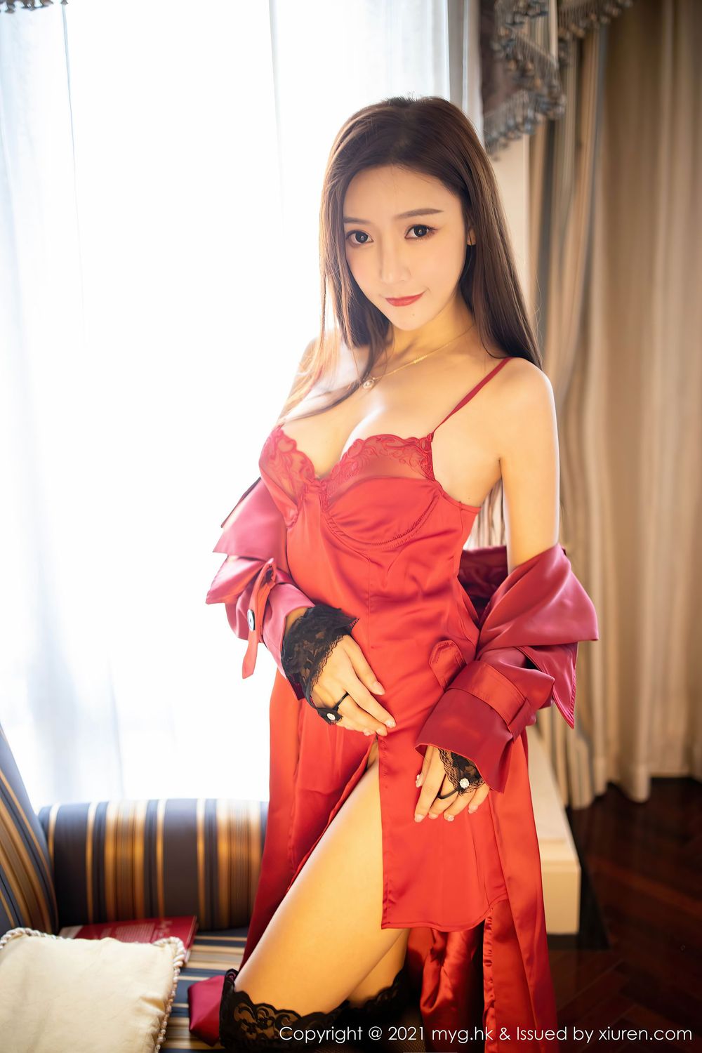 性感女神王馨瑶yanni - 皮衣与蕾丝网袜魅惑写真