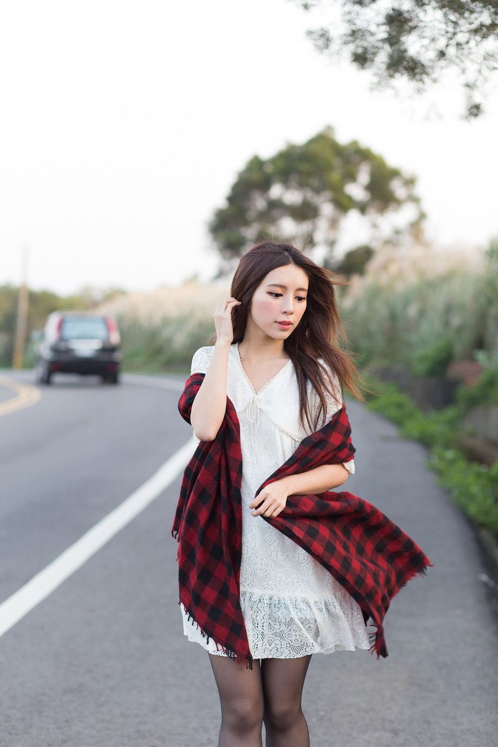 美妆达人张齐郡JULIE - 多套服饰外拍写真
