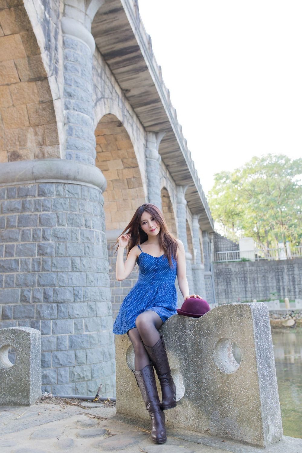美妆达人张齐郡JULIE - 多套服饰外拍写真