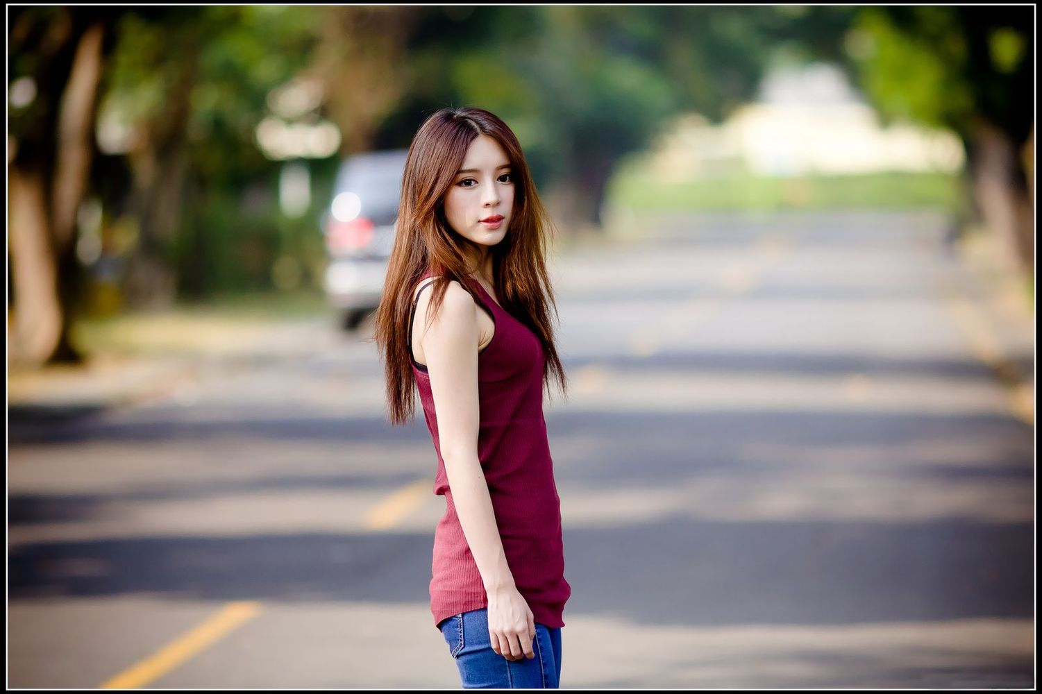 美妆达人张齐郡JULIE - 多套服饰外拍写真