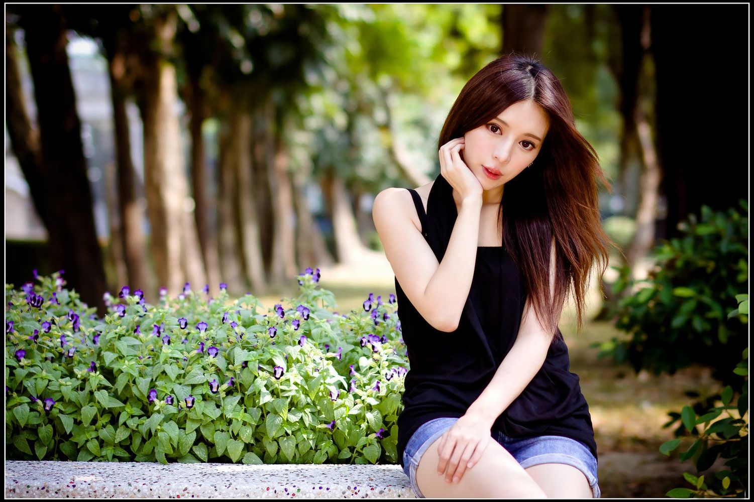 美妆达人张齐郡JULIE - 多套服饰外拍写真