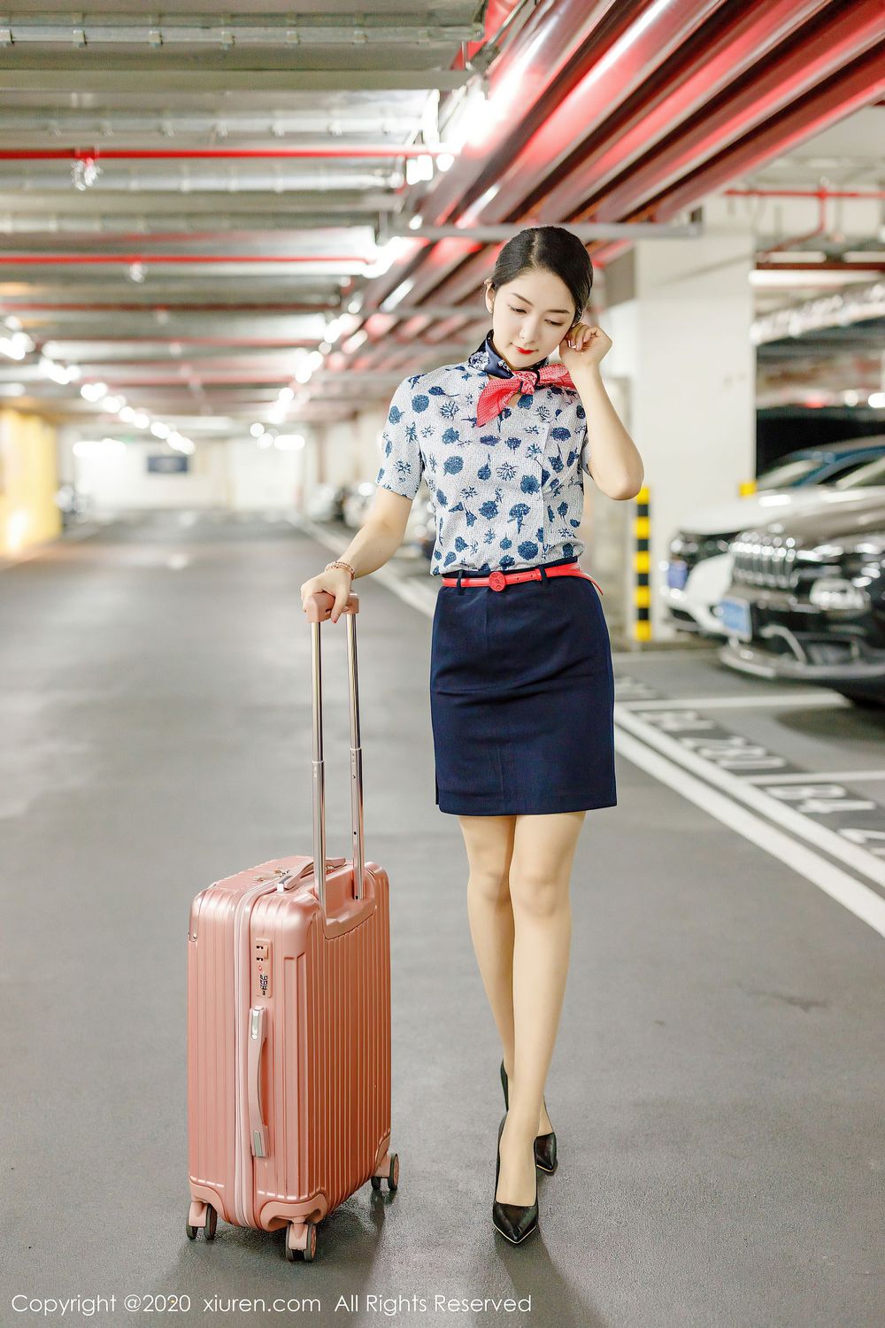 性感女神Angela小热巴 - 空乘制服绝美系列写真