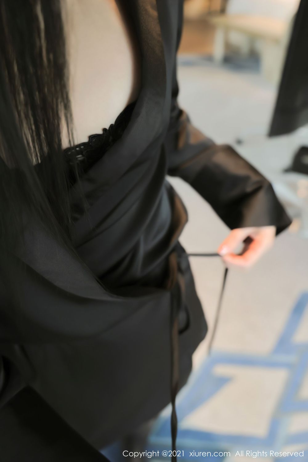 新人模特闫璐璐 - 黑丝美腿内衣系列首套写真