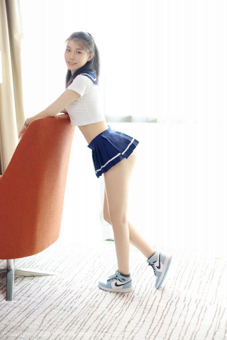 新人模特一颗甜蛋黄a - JK制服系列性感写真