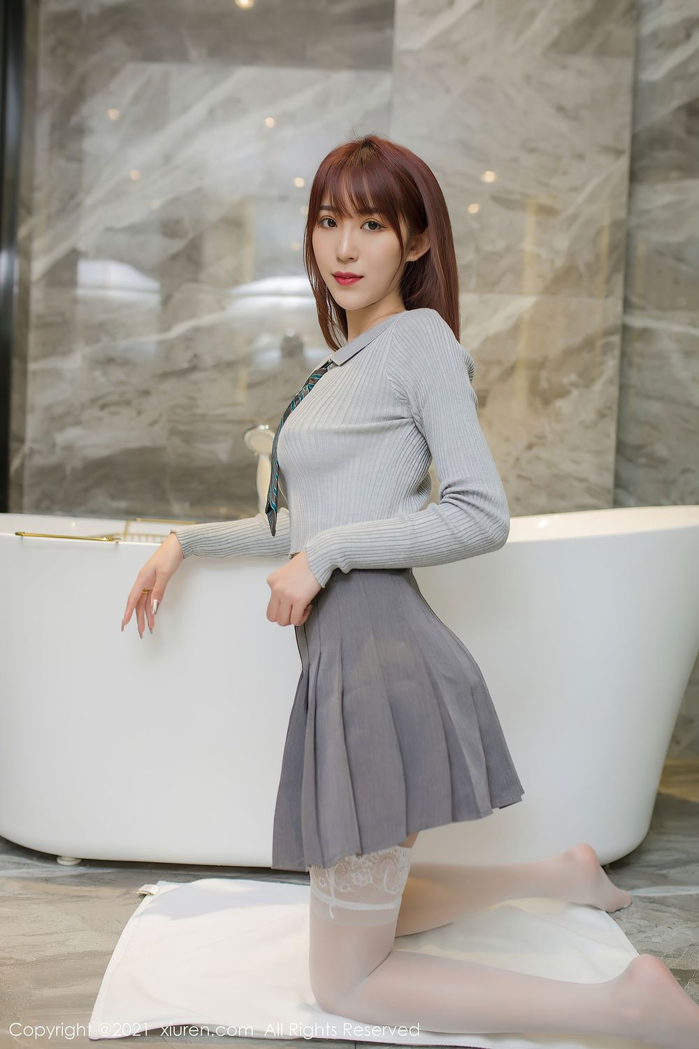 美女模特周慕汐baby - JK制服系列性感写真