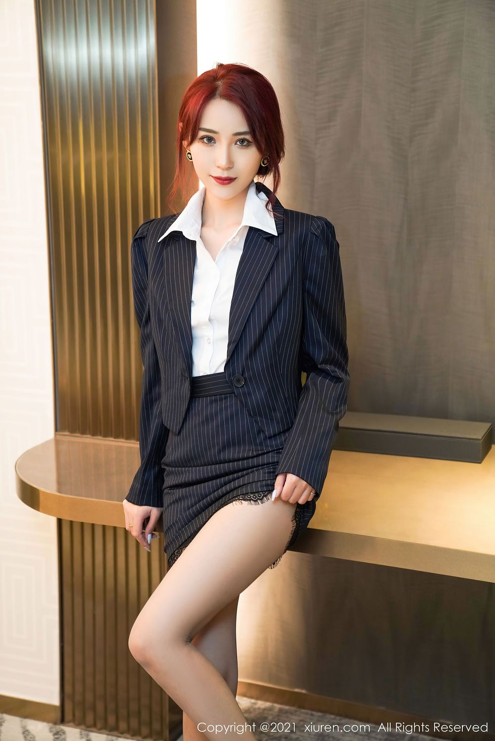 美女模特周慕汐baby - 职场OL制服系列真爽写真
