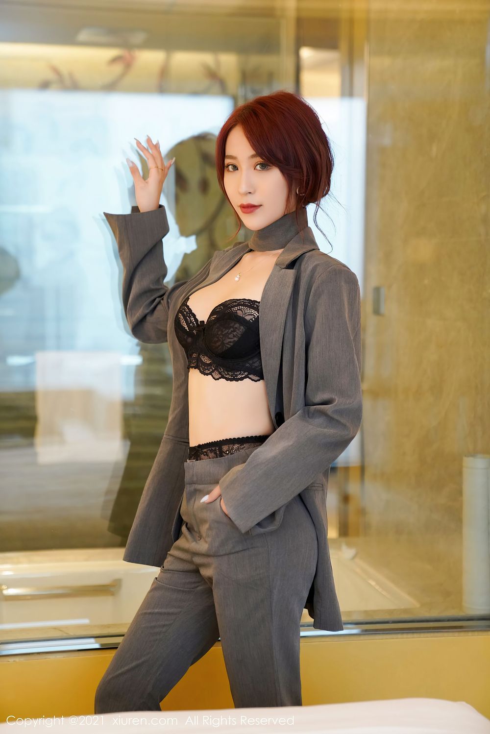 美女模特周慕汐baby - 职场职业OL制服系列性感写真