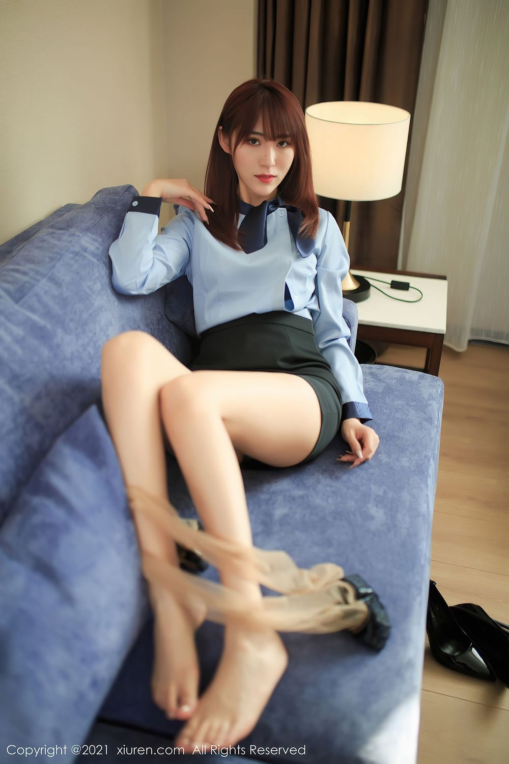 模特周慕汐baby - 高挑身姿+丝袜系列性感写真