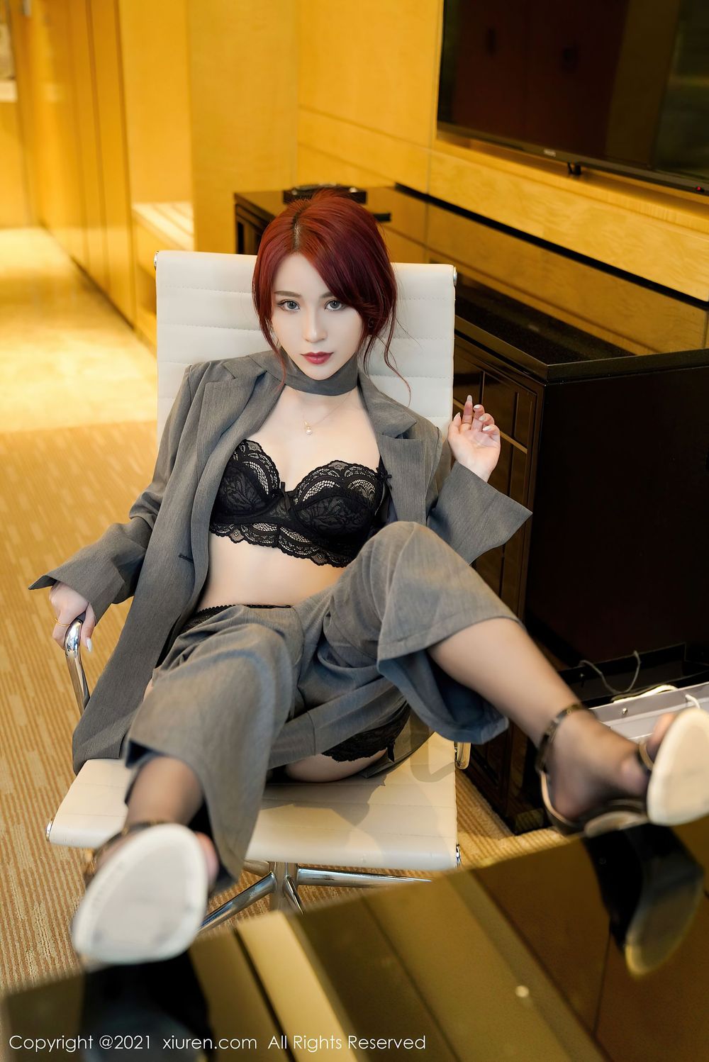 美女模特周慕汐baby - 职场职业OL制服系列性感写真