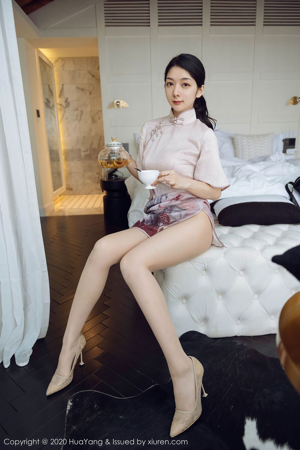 性感女神Angela小热巴 - 典雅吊裙+古典旗袍云南旅拍