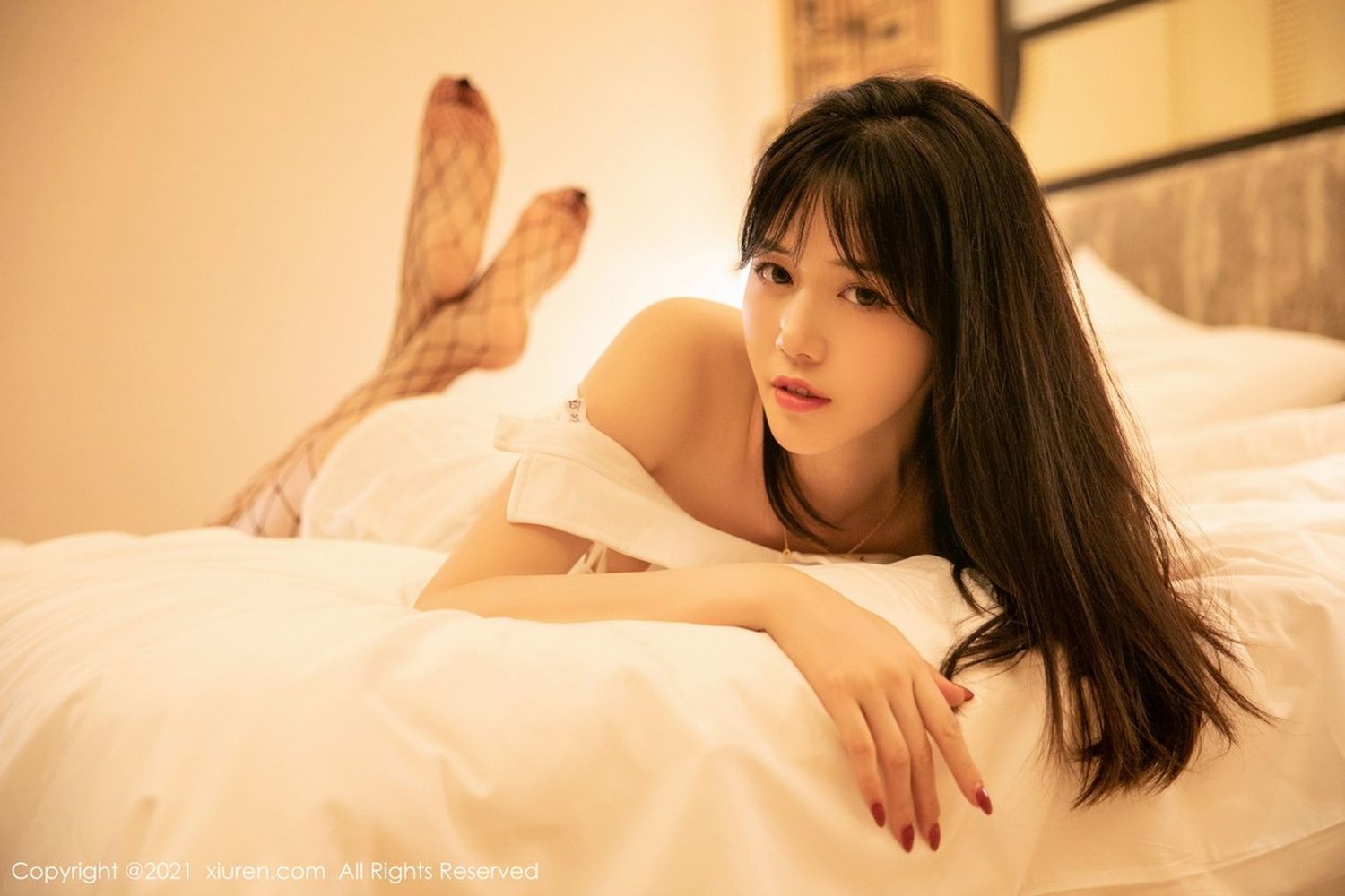 新人模特柚子178 - 黑丝网袜+衬衫OL性感写真