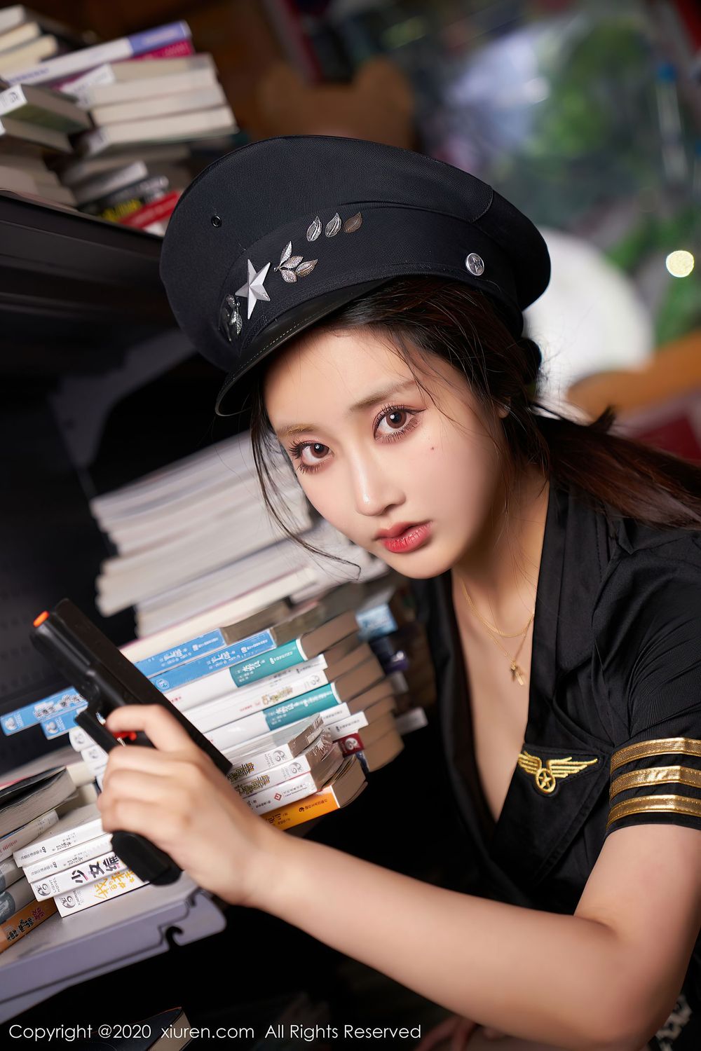 美女模特林子欣Freya - 女特务黑丝制服系列心愿旅拍