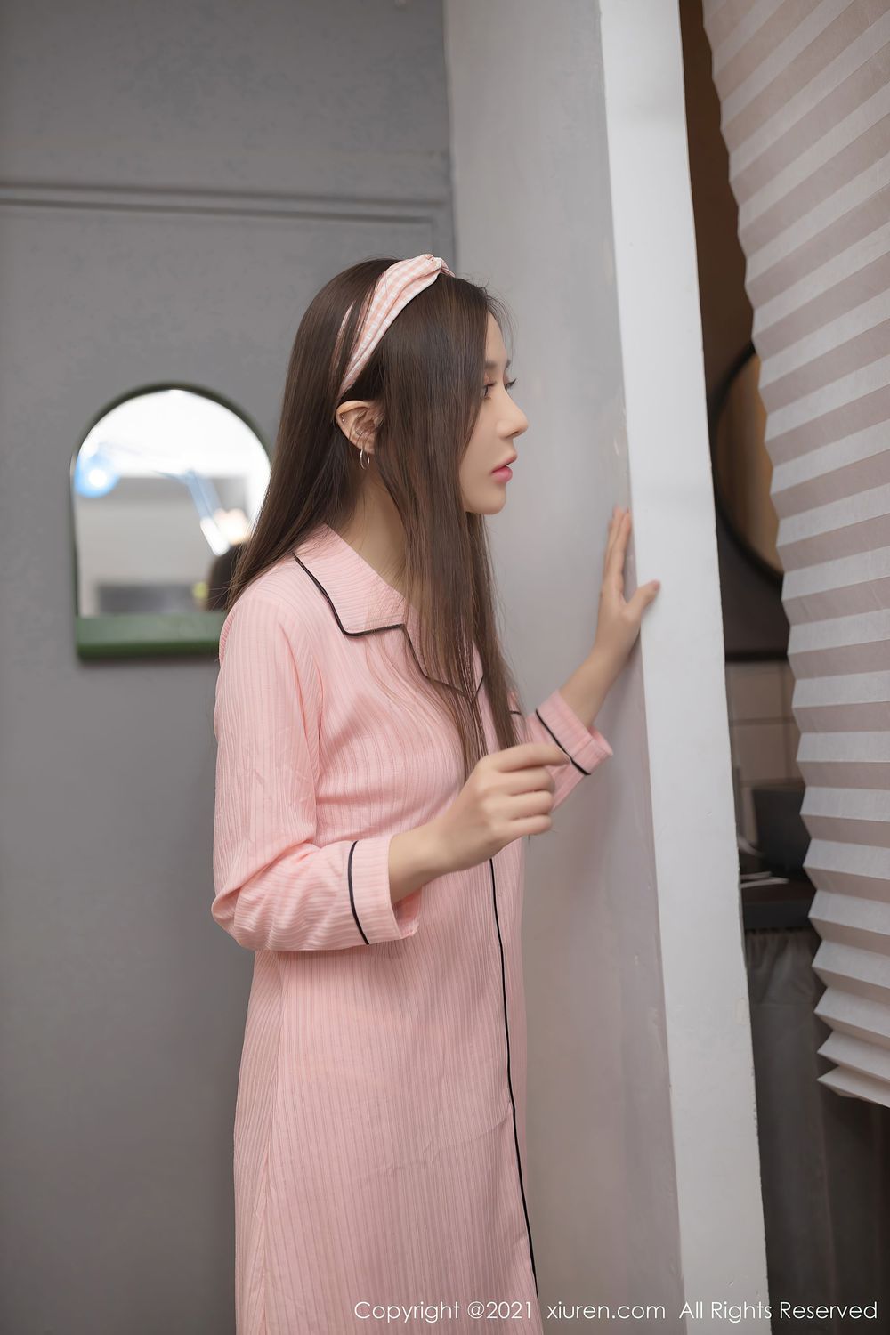 美女模特鱼子酱Fish - 学院风JK制服主题写真