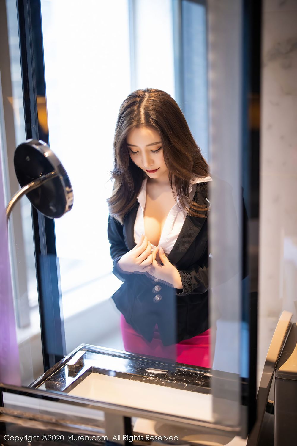 性感女神绯月樱Cherry - 丝袜美腿+OL职业装系列写真