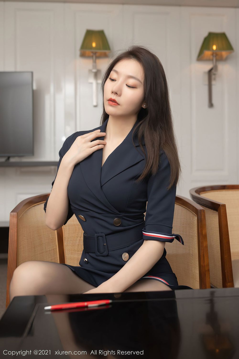 美女模特安然Maleah - 秘书面试OL系列成都旅拍