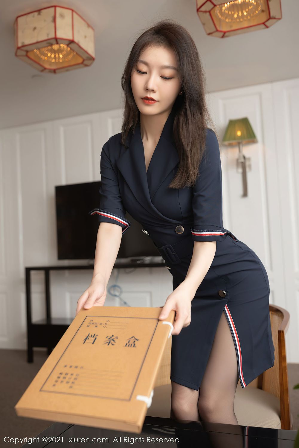 美女模特安然Maleah - 秘书面试OL系列成都旅拍