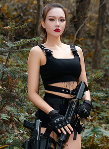 [YouMi尤蜜] 新人嫩模梦娜梦娜Vanessa  - 丛林女战士系列迷人写真 Vol.584