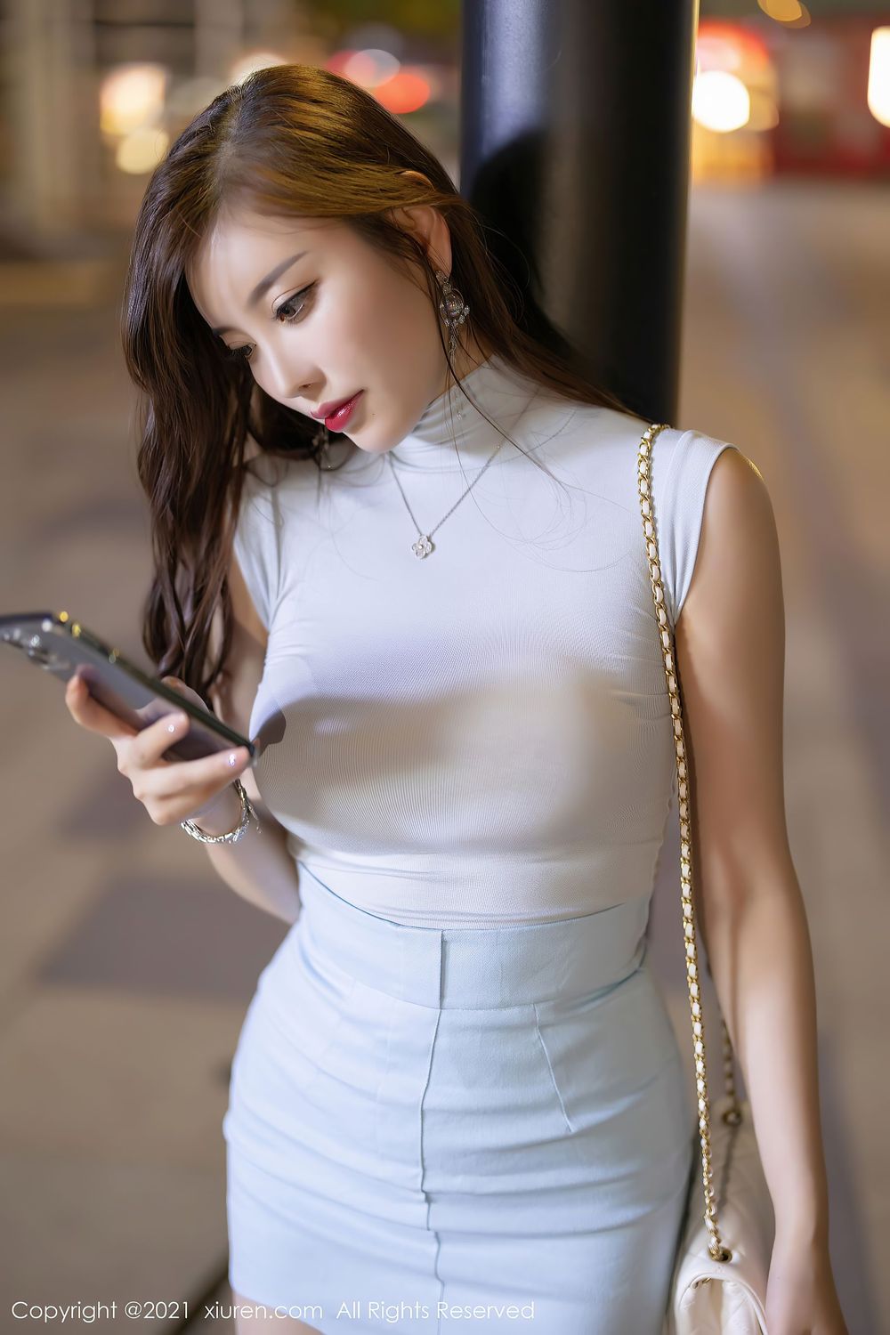 性感女神杨晨晨sugar - 浅色服饰+丝袜系列私房写真